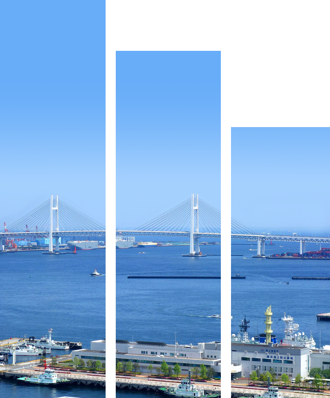 横浜港全景